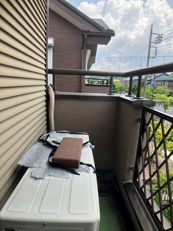 上戸祭貸家A ベランダ