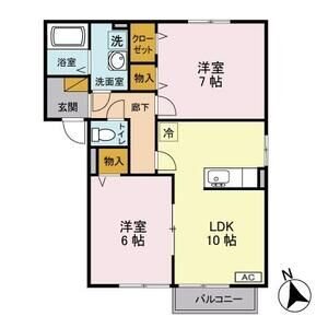 フレアヒルズ岡本　Ａ 間取り図