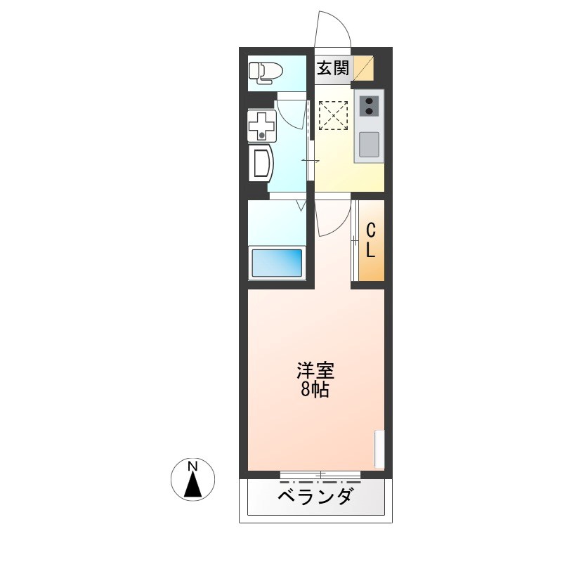 ロンド・ベル（LONDO BELL） 101号室 間取り