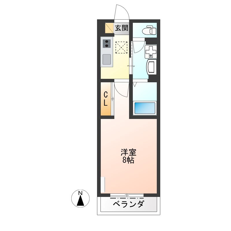 ロンド・ベル（LONDO BELL） 103号室 間取り