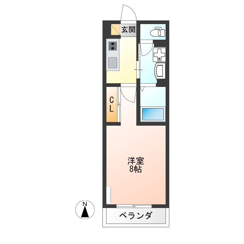 ロンド・ベル（LONDO BELL） 202号室 間取り