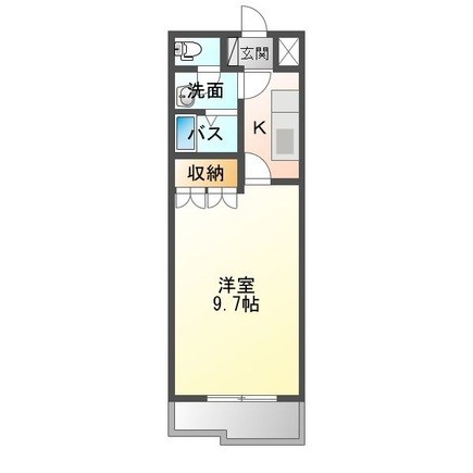 ルミエールM 110号室 間取り