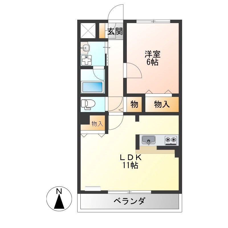 ベルタ　カーサ 202号室 間取り