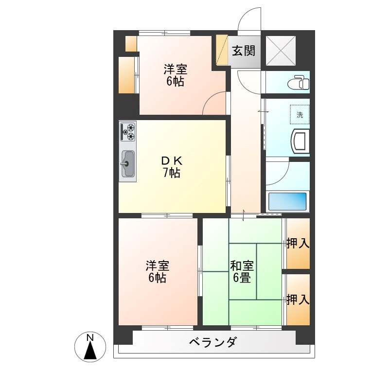 レジデンスTOYOUKE 802号室 間取り