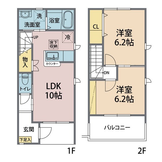 ダンデライオン　B 107号室 間取り