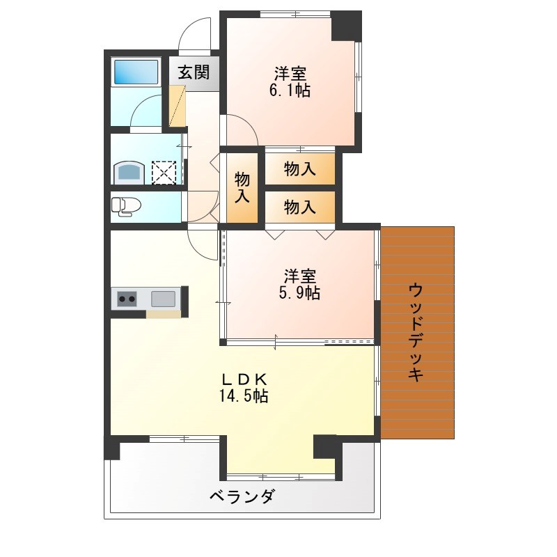 ark's 601号室 間取り