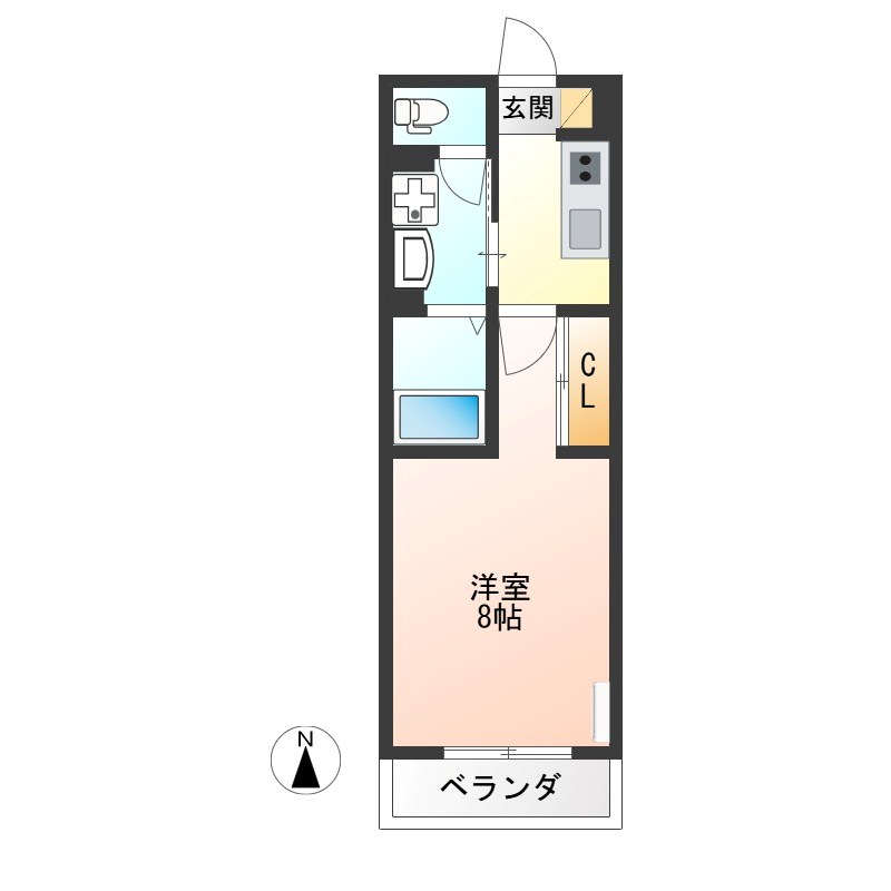 ロンド・ベル（LONDO BELL） 201号室 間取り