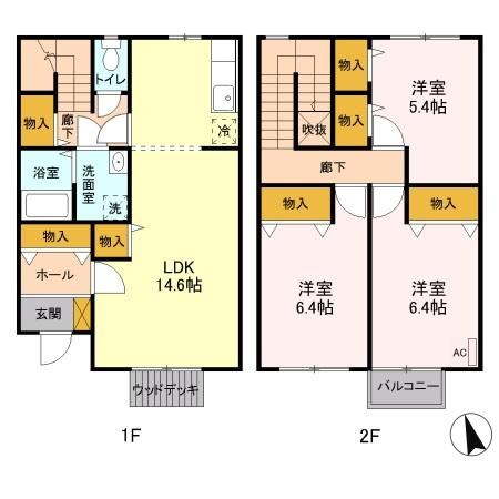 フレックステクノA 102号室 間取り
