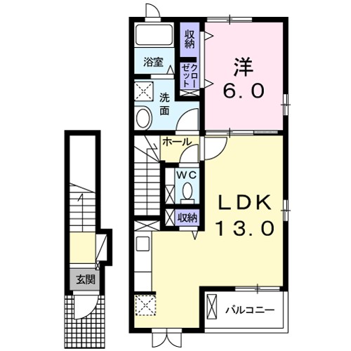 ブリーズ　Ａ 204号室 間取り
