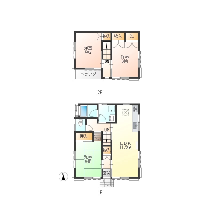 川田貸家 間取り