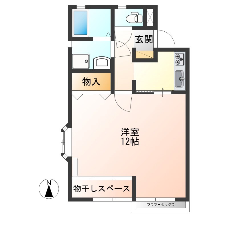 ハイツS.E　A棟 間取り図