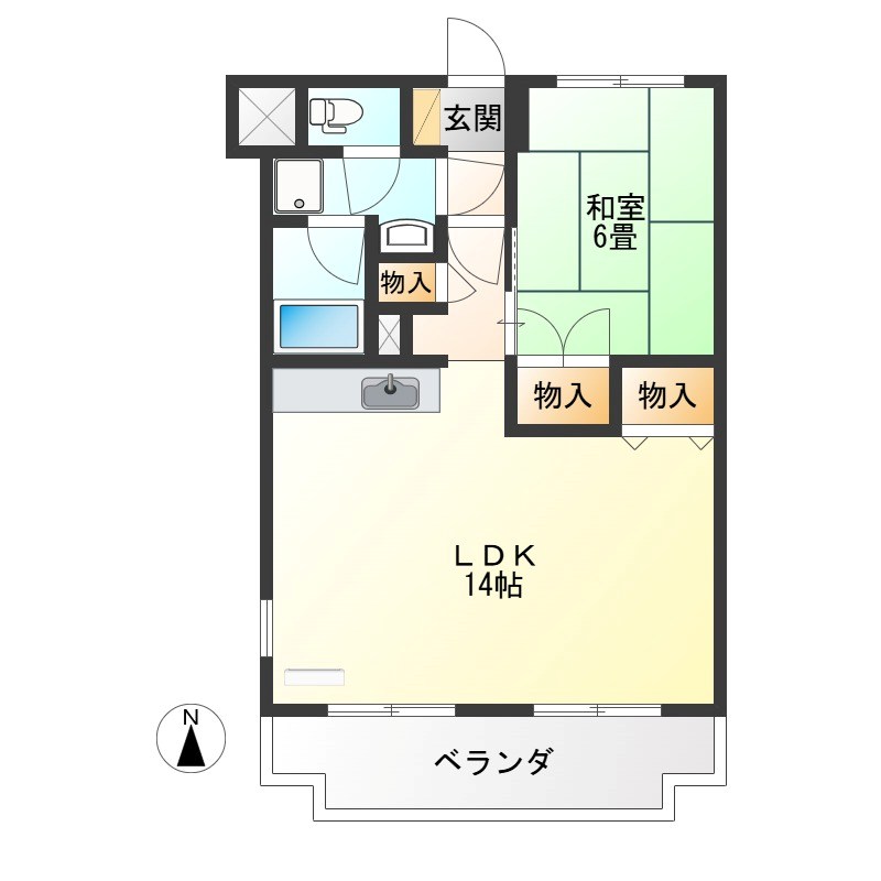 レジデンス三和 308号室 間取り