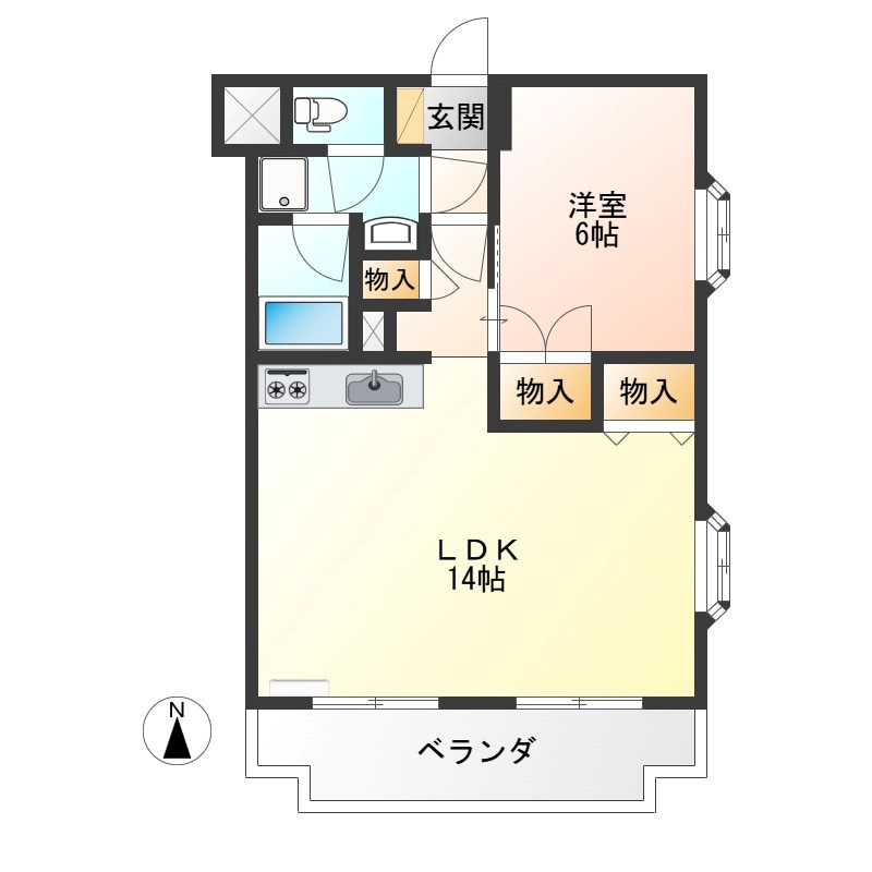 レジデンス三和 311号室 間取り