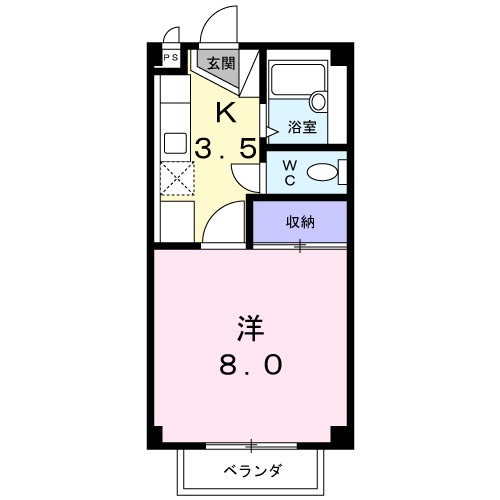 カーサヴィオラ 101号室 間取り