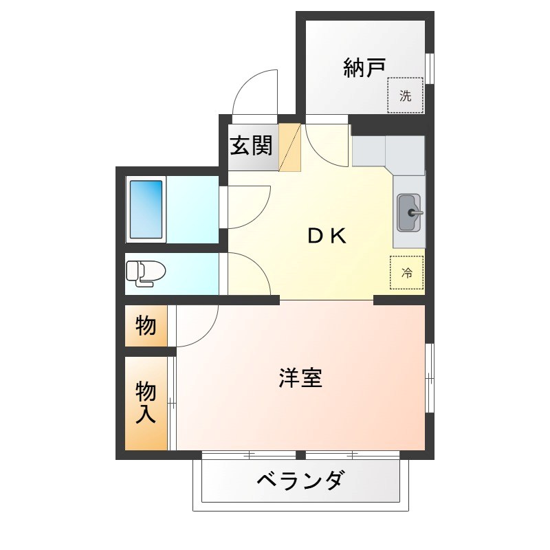 チサンマンション宇都宮第3 703号室 間取り