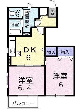 スウィート　リークＢ 102号室 間取り
