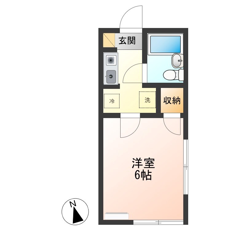 ハイツサン 101号室 間取り