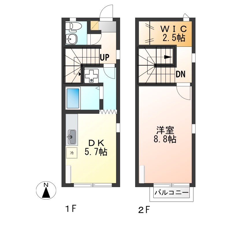 アランチーノ 103号室 間取り