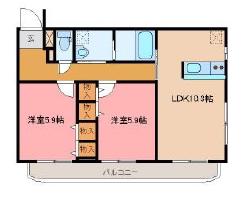 ロード＆スカイ 403号室 間取り