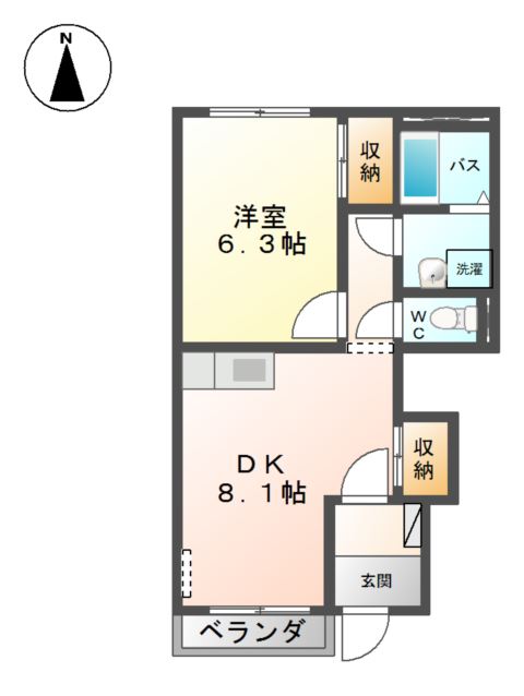 フォレスト　ヴィラ　パートⅡ 間取り