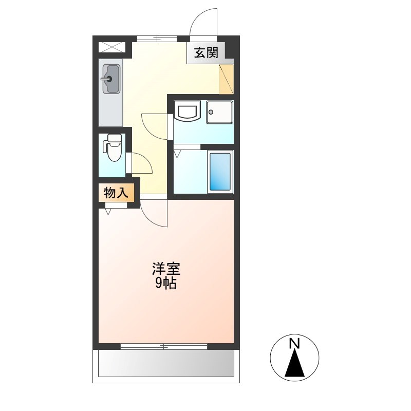 アマリエンバード 207号室 間取り