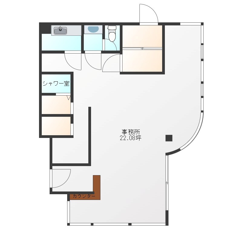 本多ビル 102号室 間取り