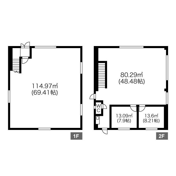 陽東5丁目事務所兼倉庫 間取り