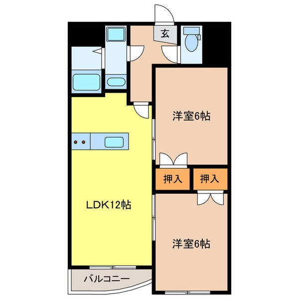 OMレジデンス八幡山公園 403号室 間取り