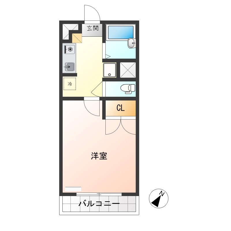 グリーン・ガレ 403号室 間取り