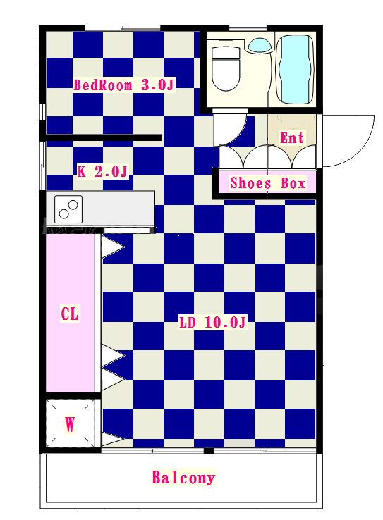 サマリヤマンション 702号室 間取り