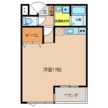 ビオス竹林 308号室 間取り