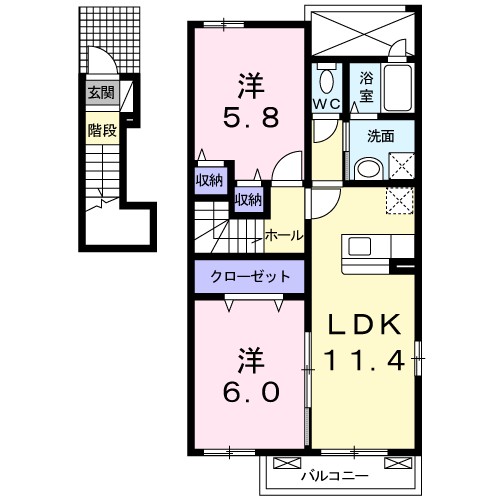 エレヴァートピアＣ 201号室 間取り