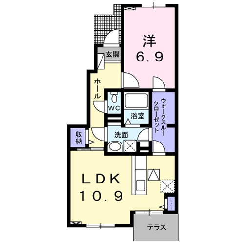 コンテッサ 103号室 間取り