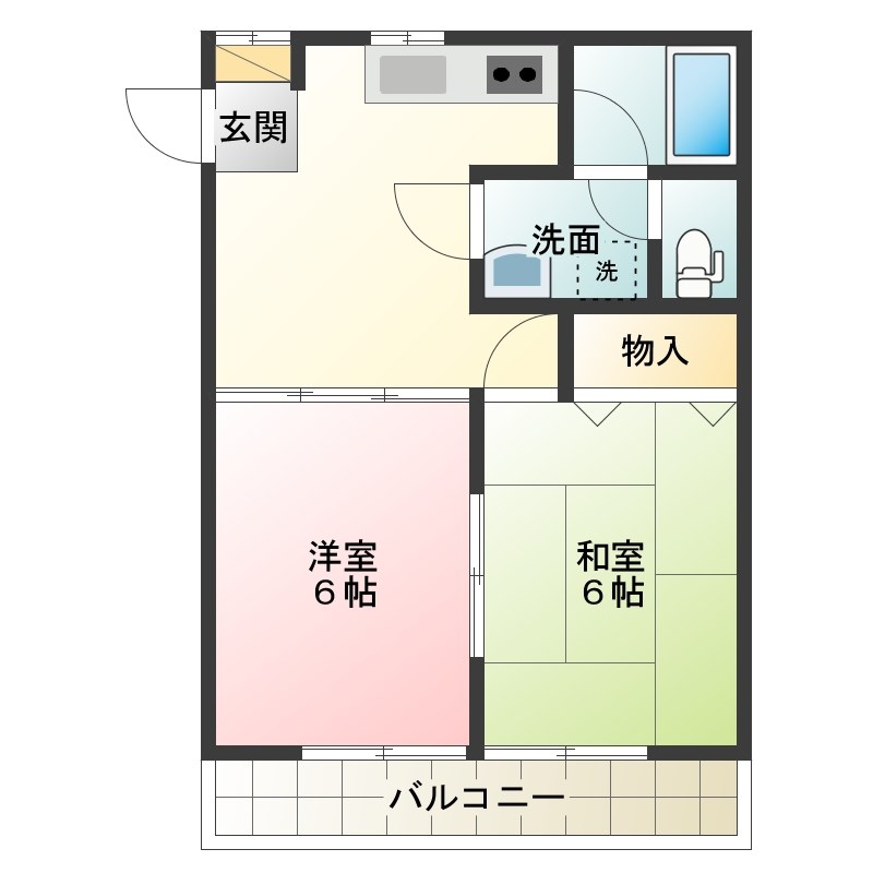 アネックスⅡ 102号室 間取り