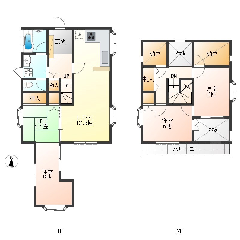 上田原町戸建 間取り