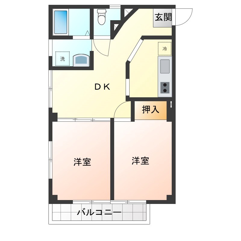 メゾン・ド・ナマイ 間取り図