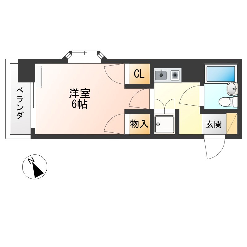 エトワール宇都宮第５ 201号室 間取り