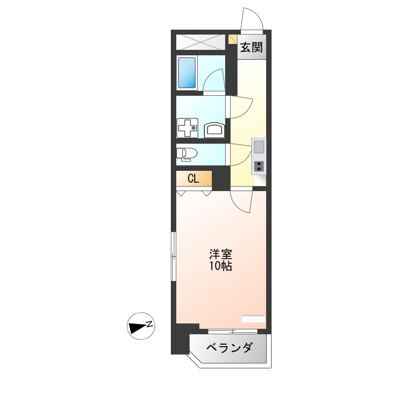 ロイヤル金信Ⅳ 507号室 間取り