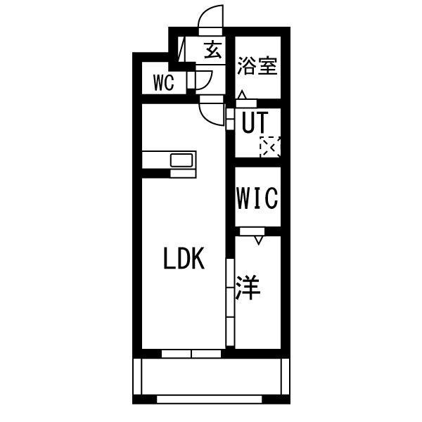 LUXE DE MINE 405号室 間取り