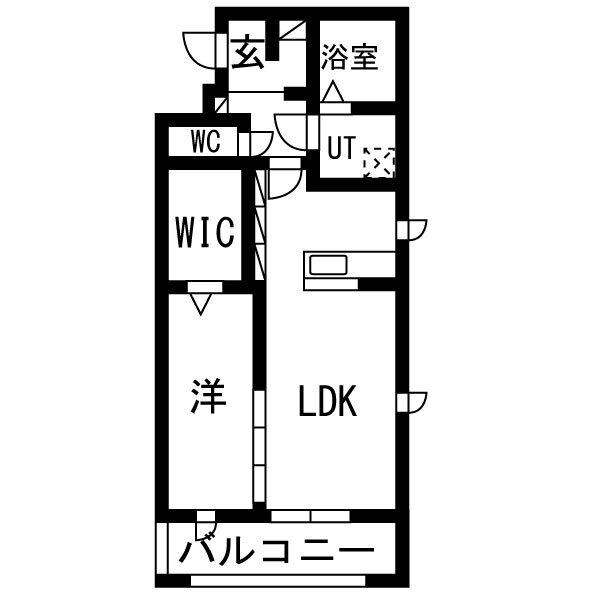 LUXE DE MINE 301号室 間取り