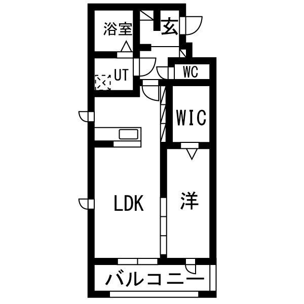 LUXE DE MINE 408号室 間取り
