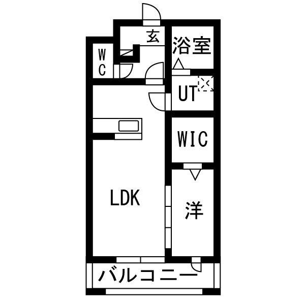 LUXE DE MINE 307号室 間取り