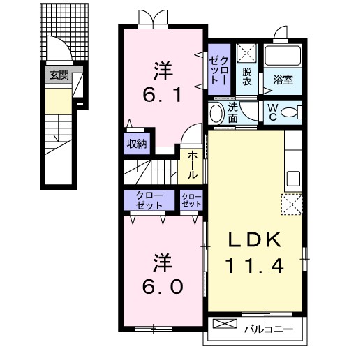 マリッチＹＳ．壱番館 201号室 間取り