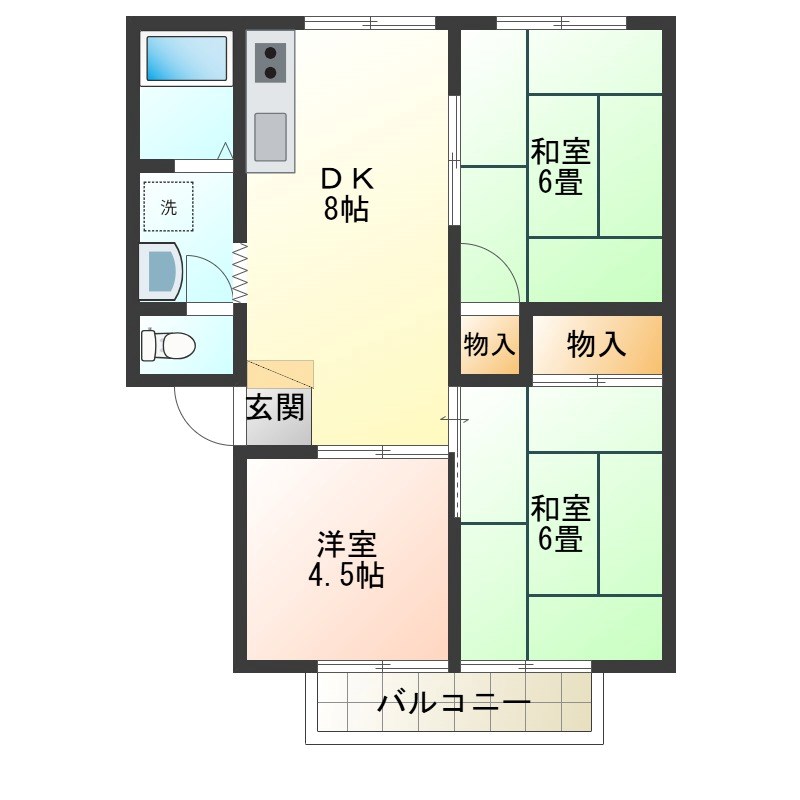 シェ・ウスイ 間取り図