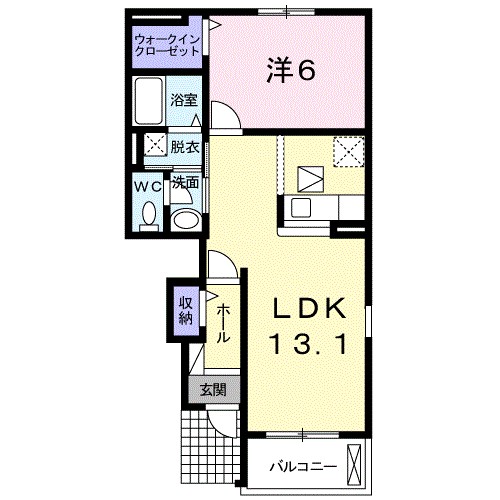 レオンⅡＡ 103号室 間取り