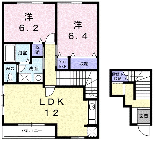 ヴィオラＢ 201号室 間取り