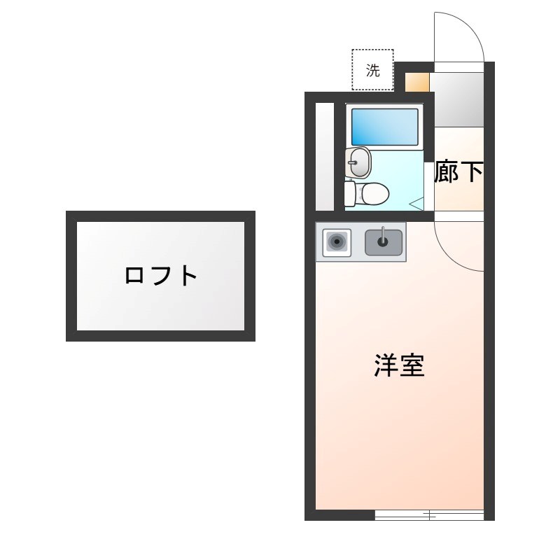 プラザ･ドゥー･ベルタ 205号室 間取り