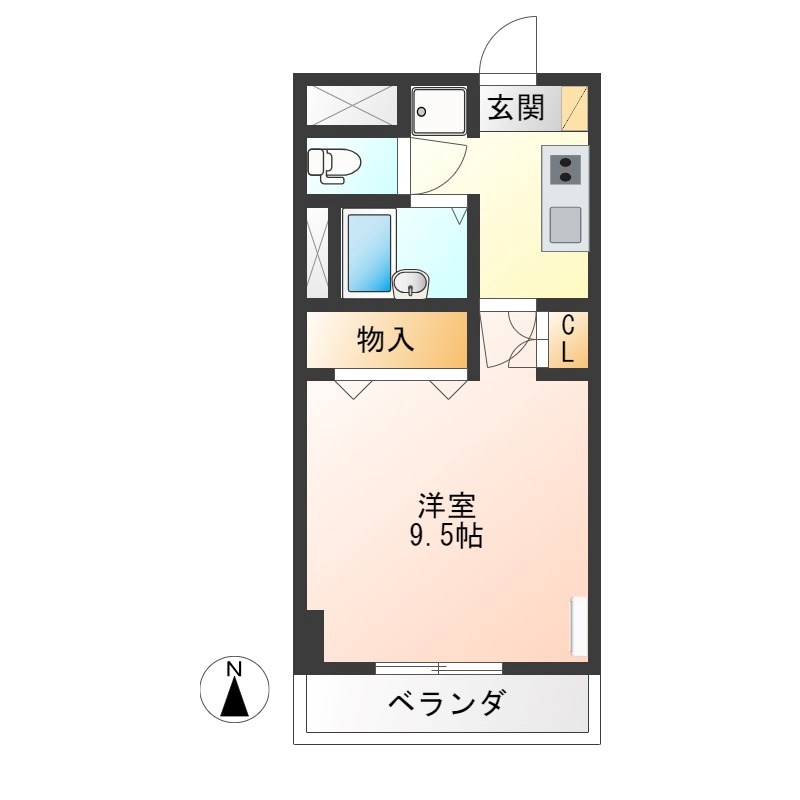 エストシエル 1006号室 間取り