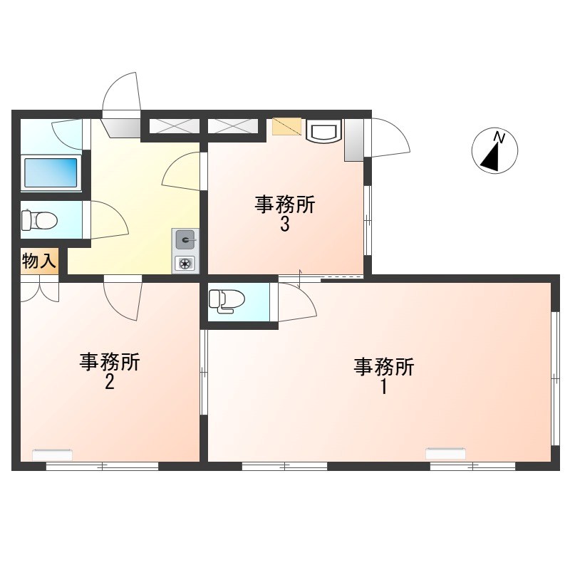大吉ビル 1F号室 間取り