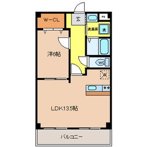 アニヴェルセル 303号室 間取り